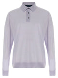 Kiton Blue Wool Polo Shirt