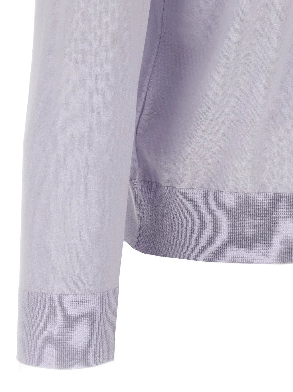 Kiton Blue Wool Polo Shirt