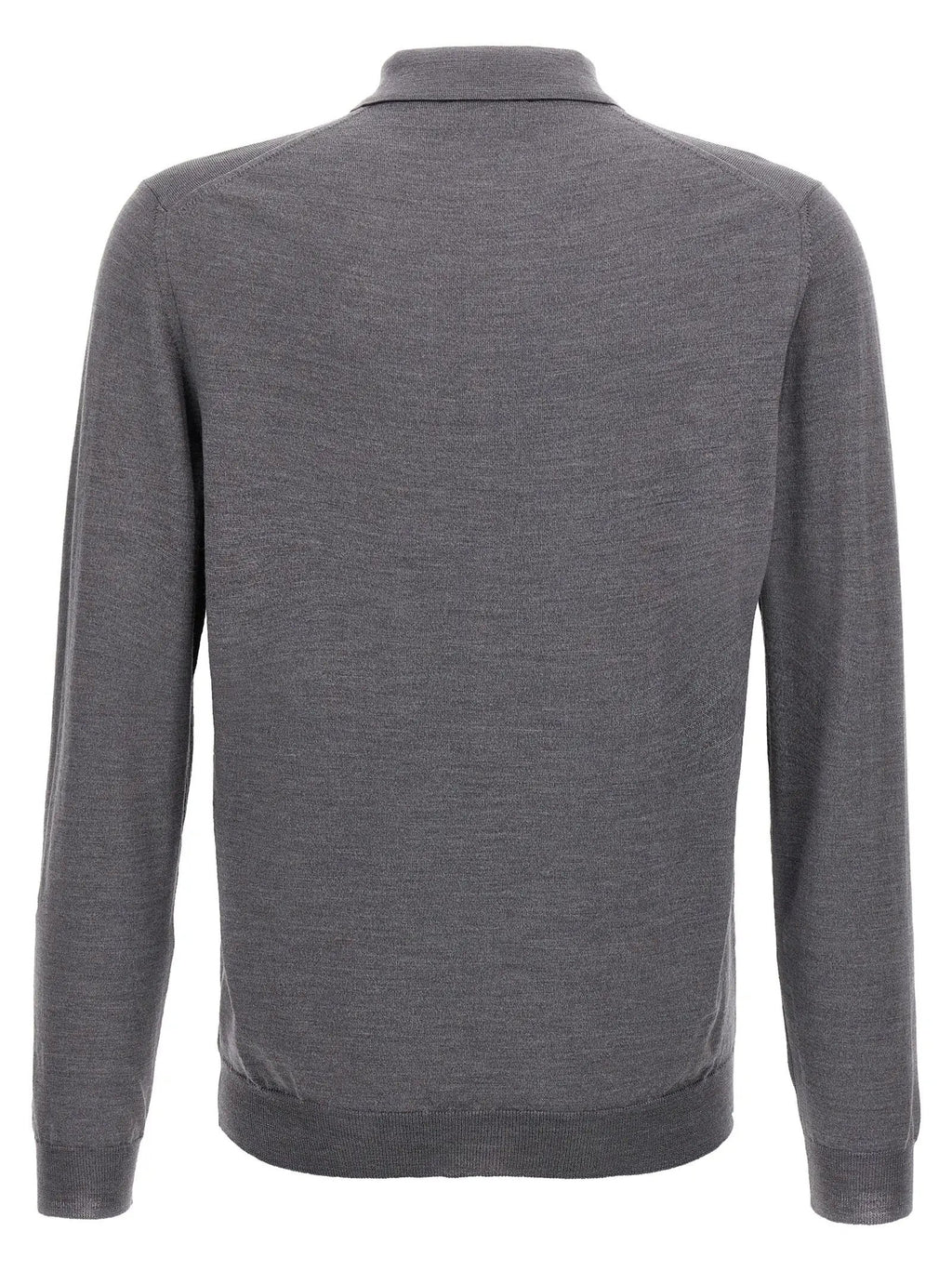 ZANONE Gray Virgin Wool Polo Shirt
