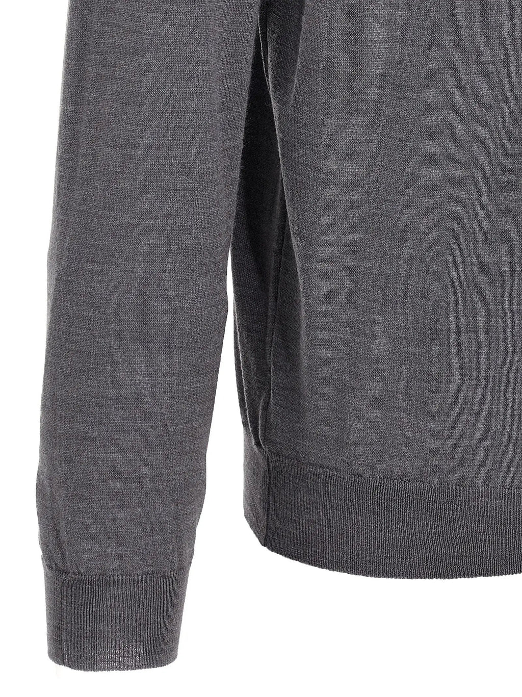 ZANONE Gray Virgin Wool Polo Shirt