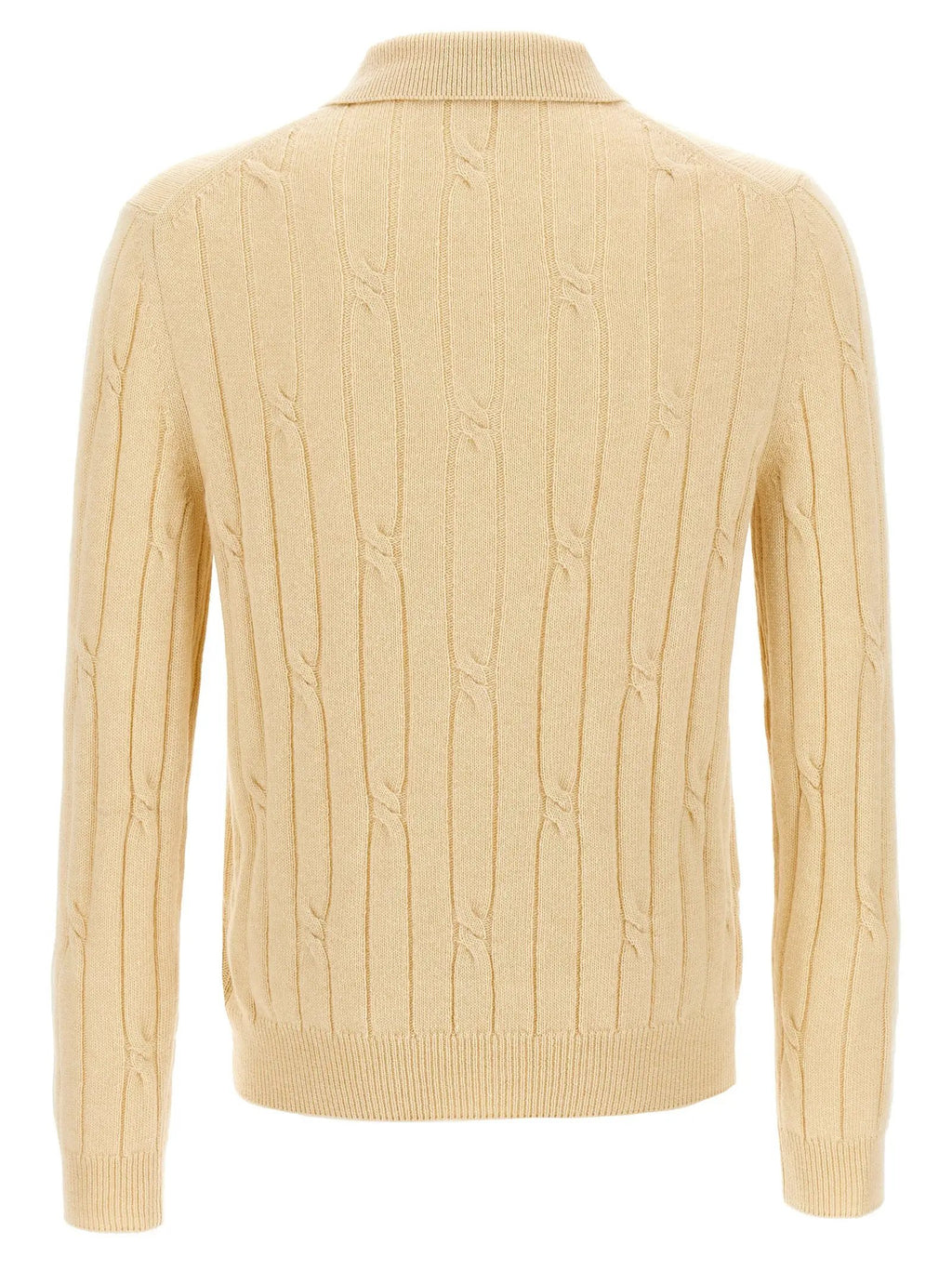 ZANONE Beige Virgin Wool Polo Shirt