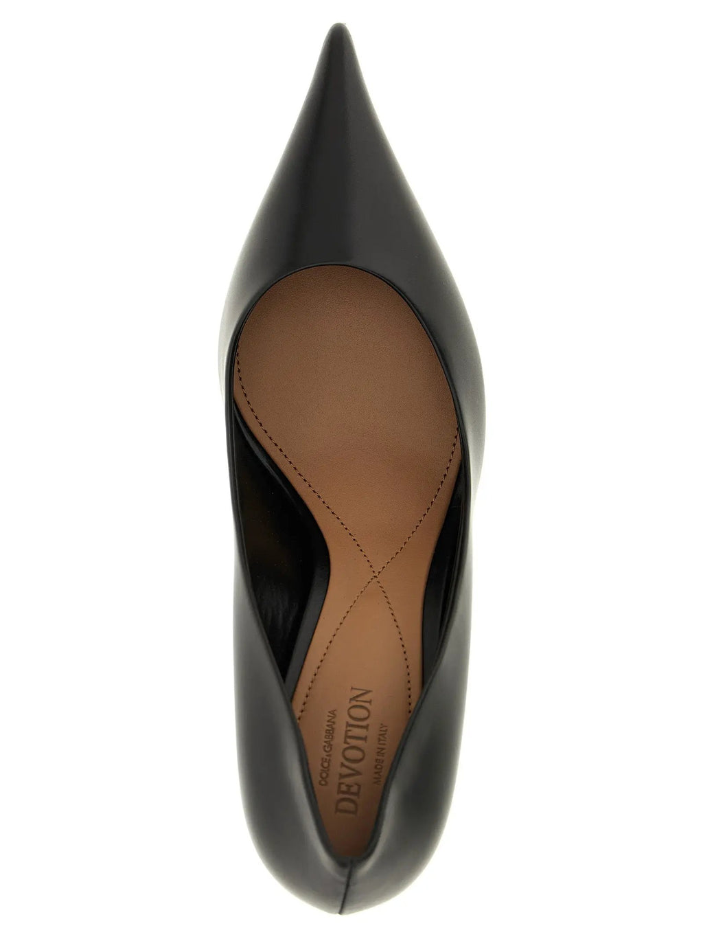 Dolce & Gabbana Black Calfskin High Heel Pumps