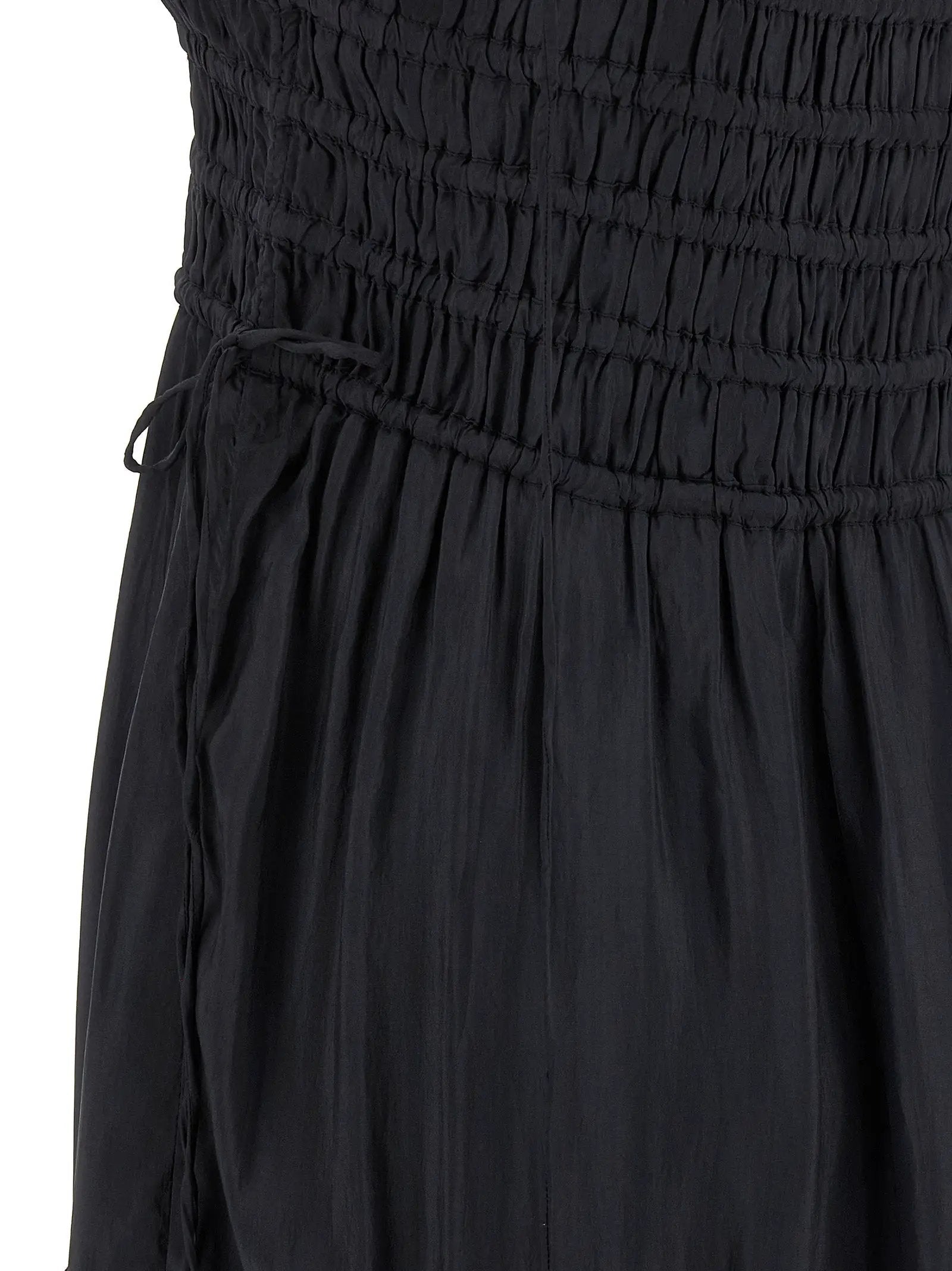 Ganni Gray Viscose Long Dress