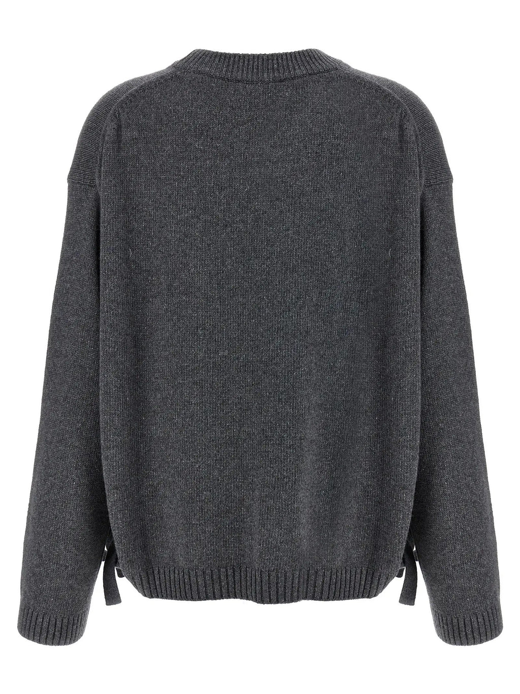 Ganni Gray Wool Cardigan
