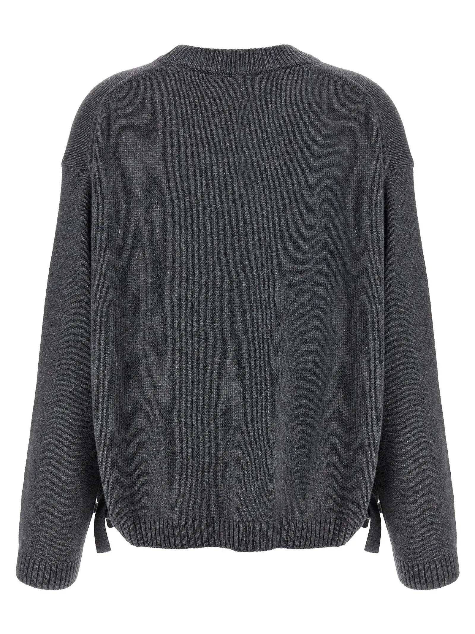 Ganni Gray Wool Cardigan
