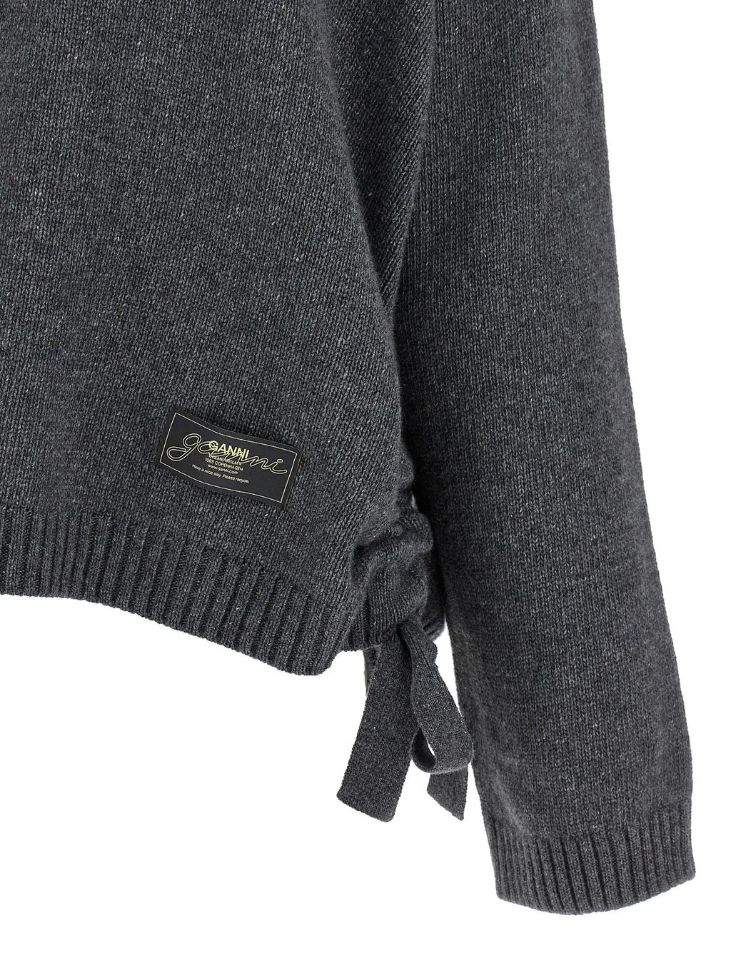 Ganni Gray Wool Cardigan