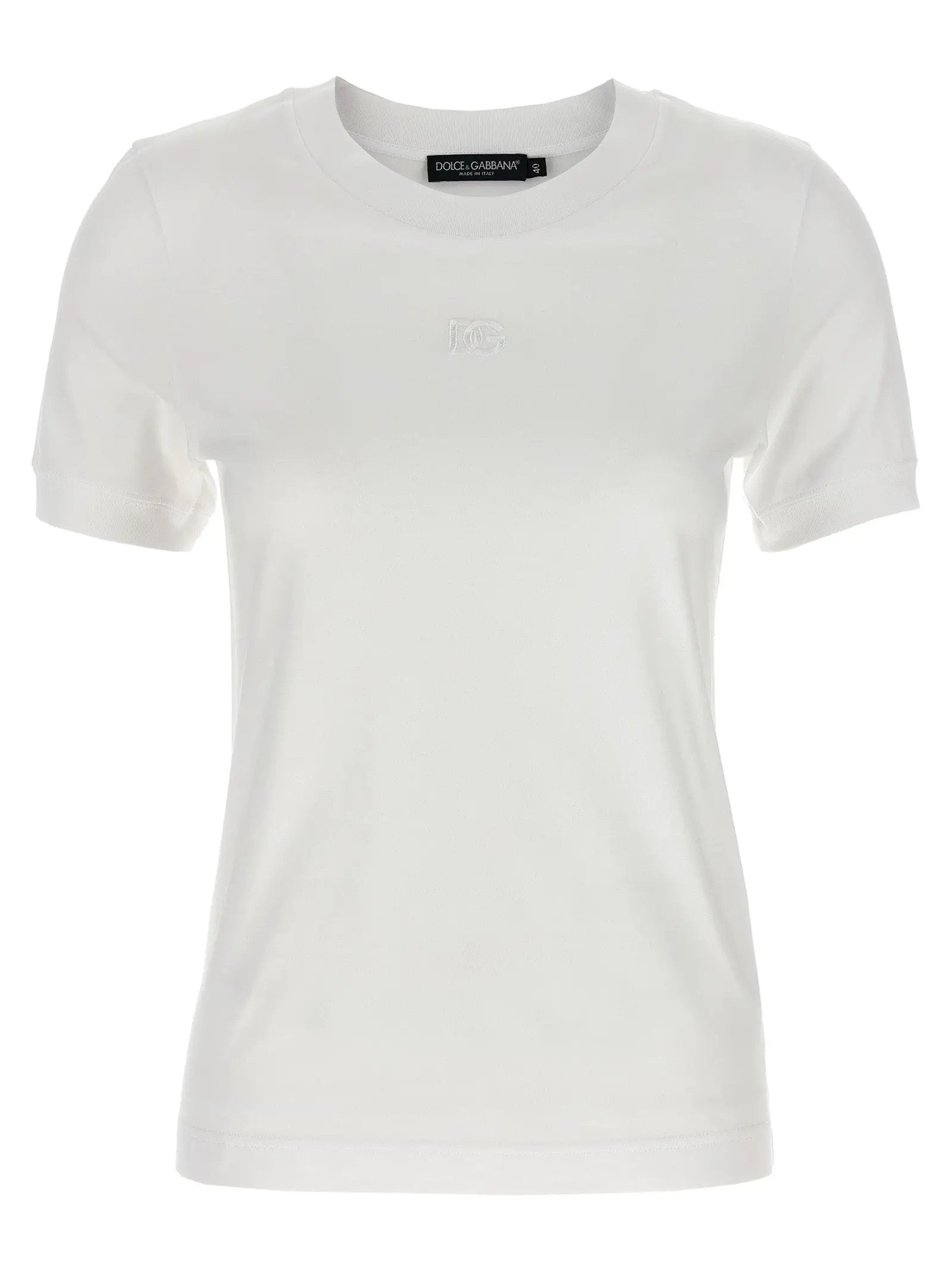 Dolce & Gabbana White Cotton T-Shirt