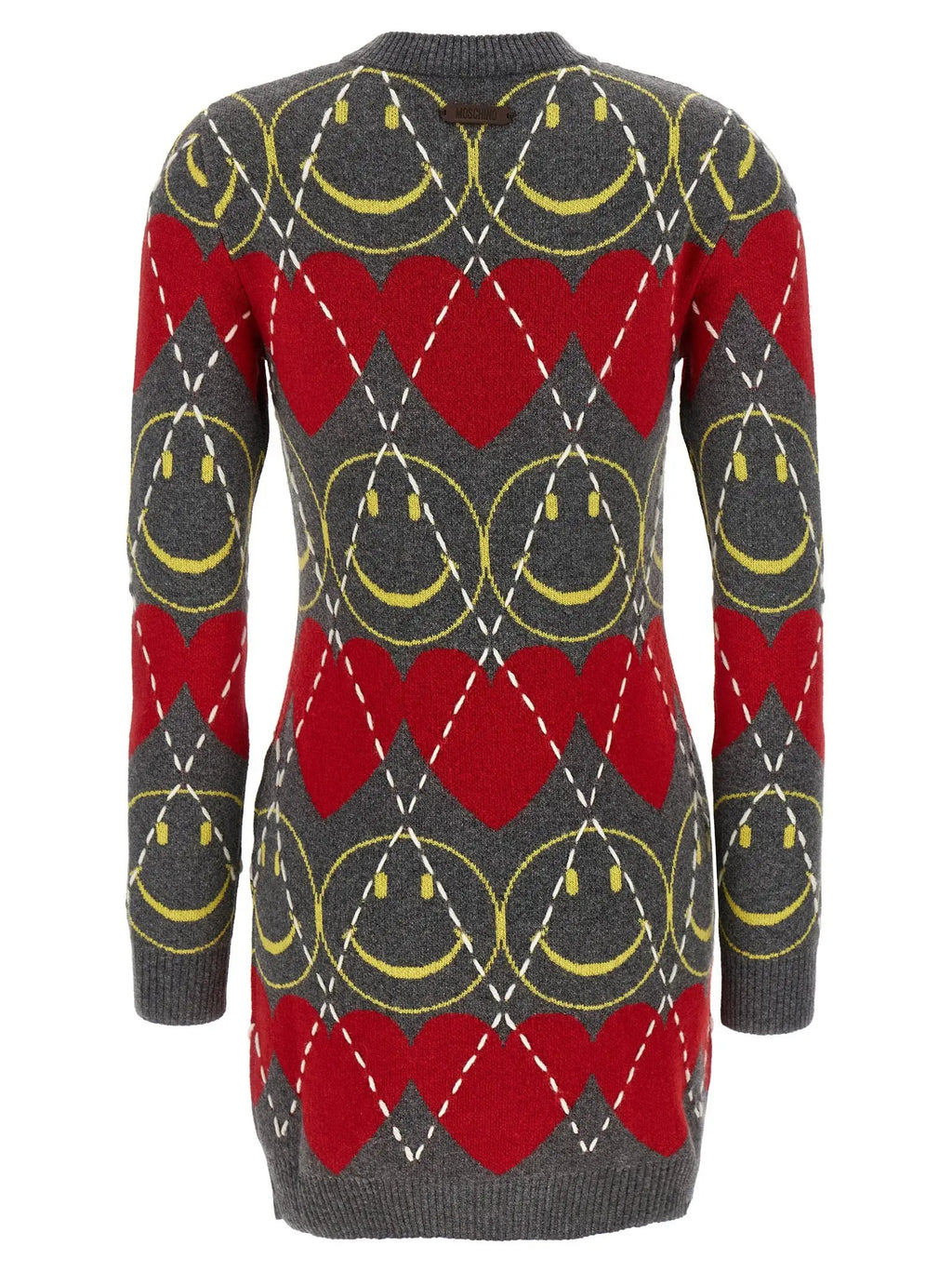 Moschino Multicolor Wool Short Dress
