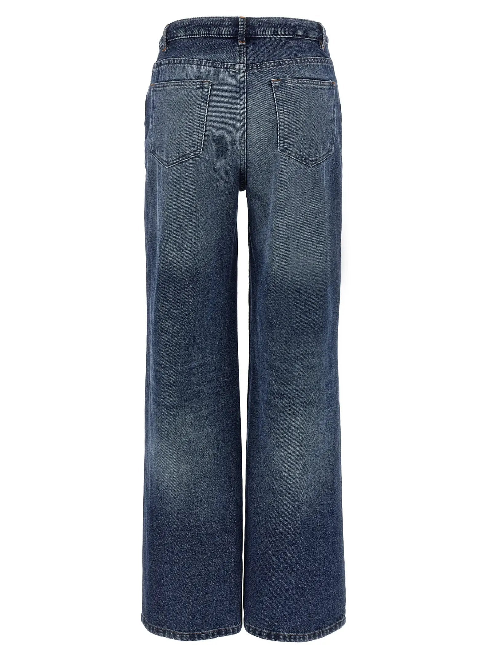 A.P.C. Blue Cotton Jeans Denim
