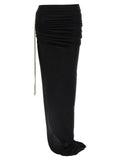 Rick Owens Black Wool Mini Skirt