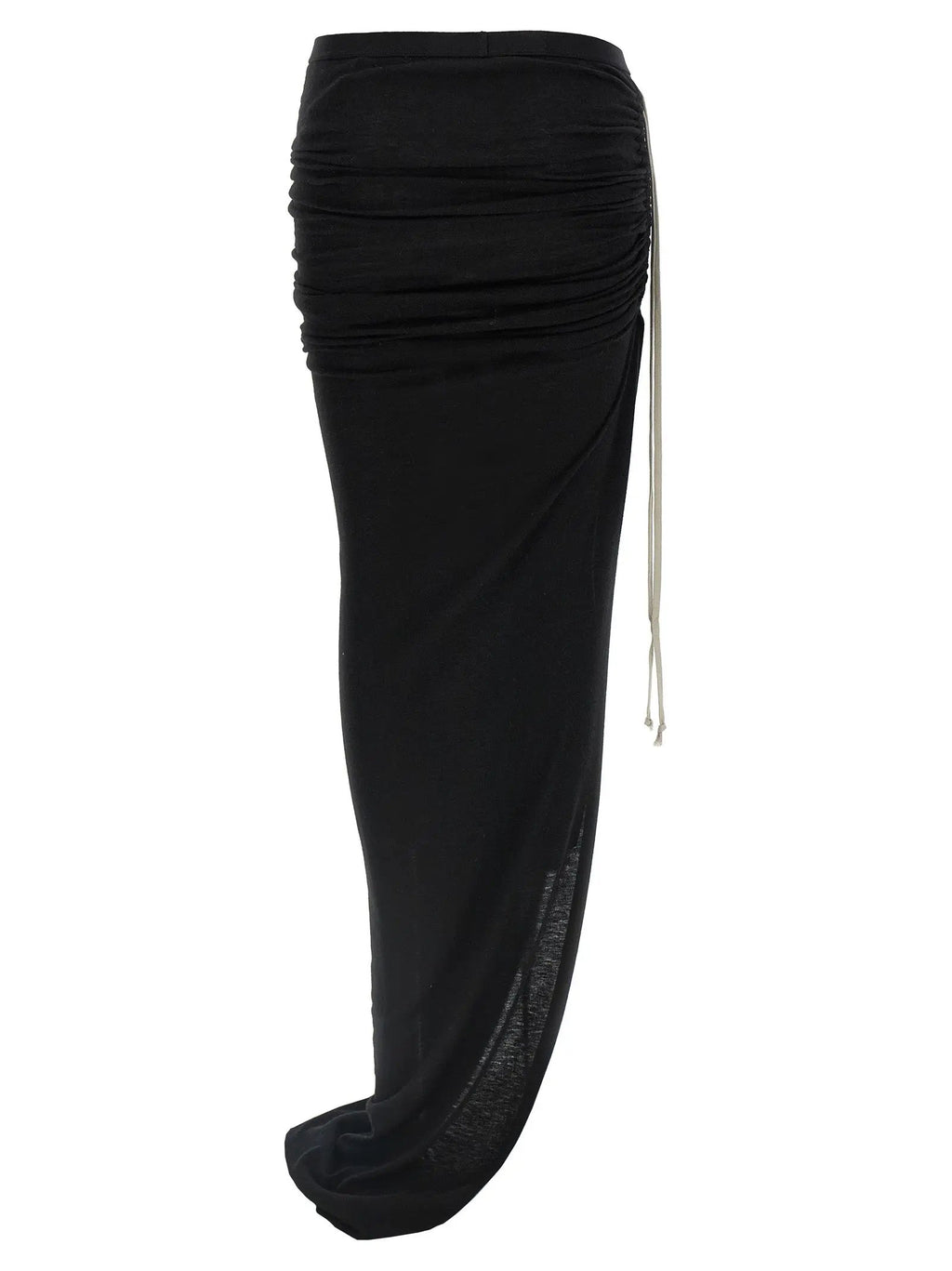 Rick Owens Black Wool Mini Skirt