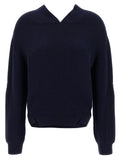 Victoria Beckham Blue Wool Cardigan