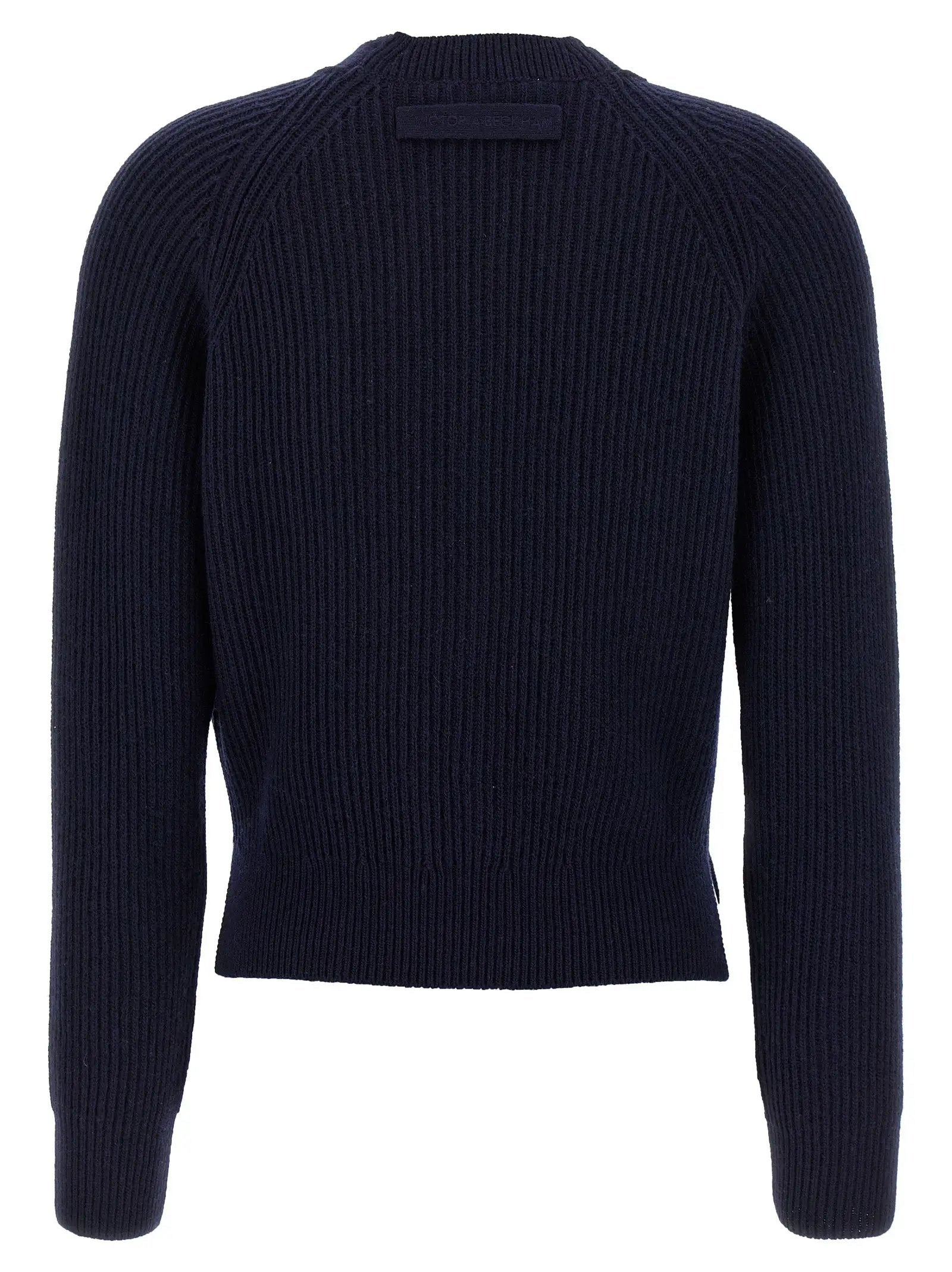 Victoria Beckham Blue Wool Cardigan