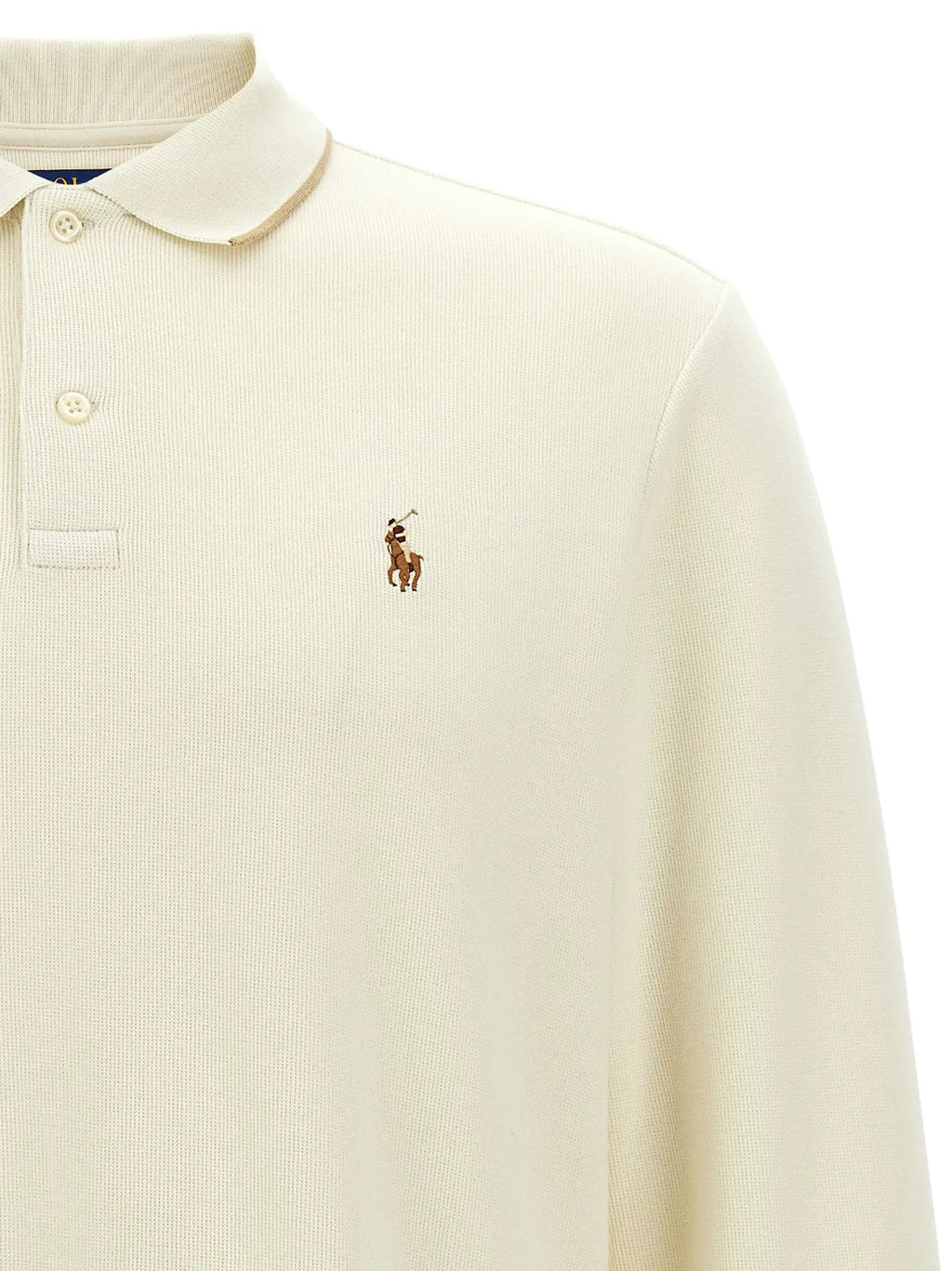 Polo Ralph Lauren Beige Cotton Polo Shirt