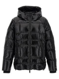 Dsquared² Black Polyamide Full-Length Jacket