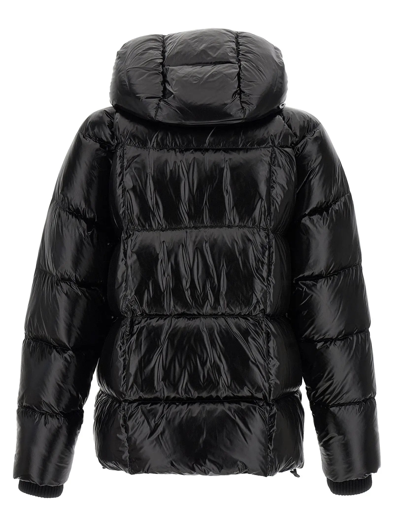Dsquared² Black Polyamide Full-Length Jacket