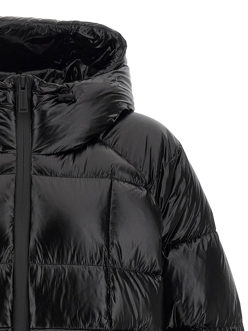Dsquared² Black Polyamide Full-Length Jacket