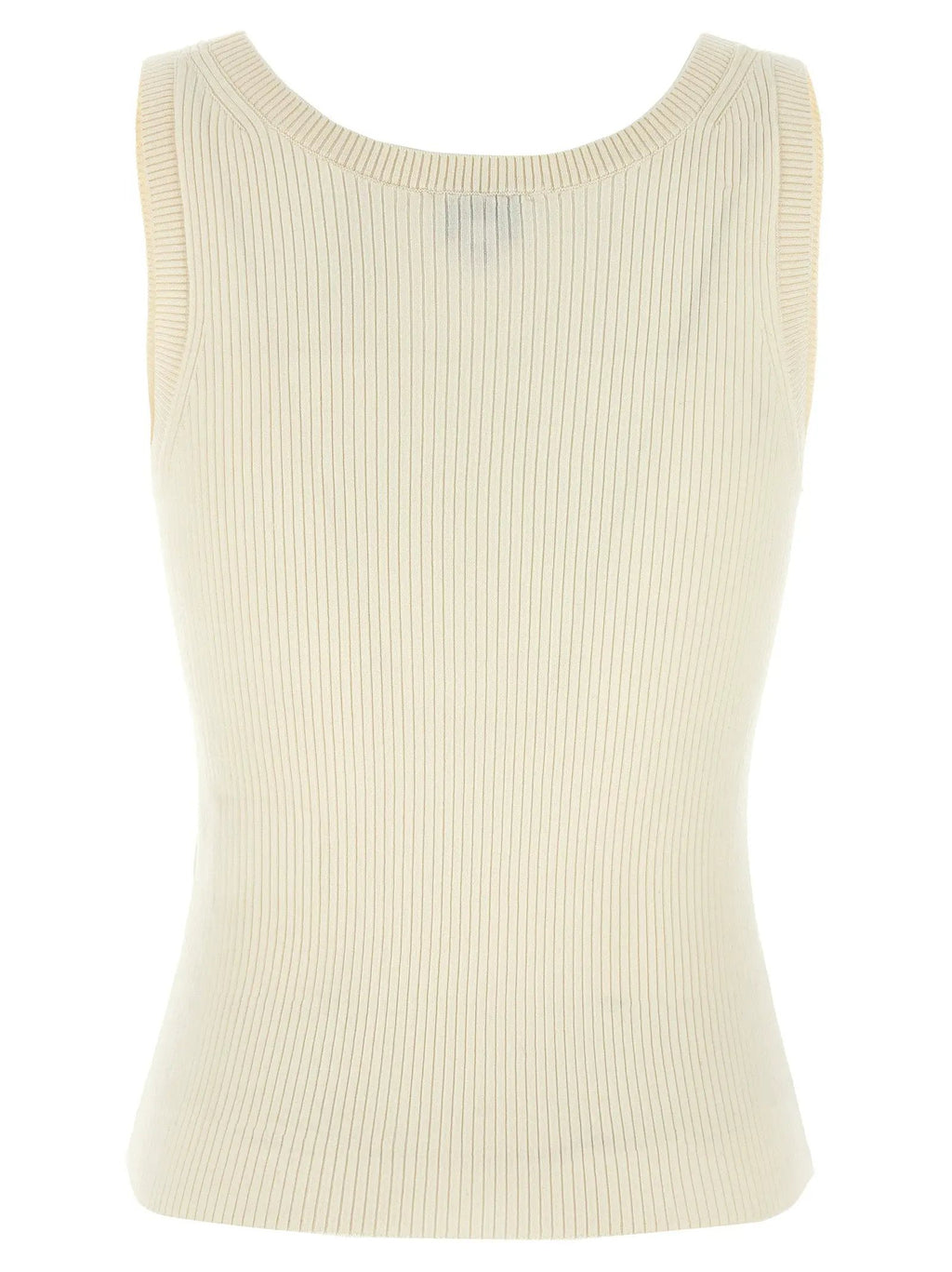Kenzo White Viscose Sleeveles T-Shirt