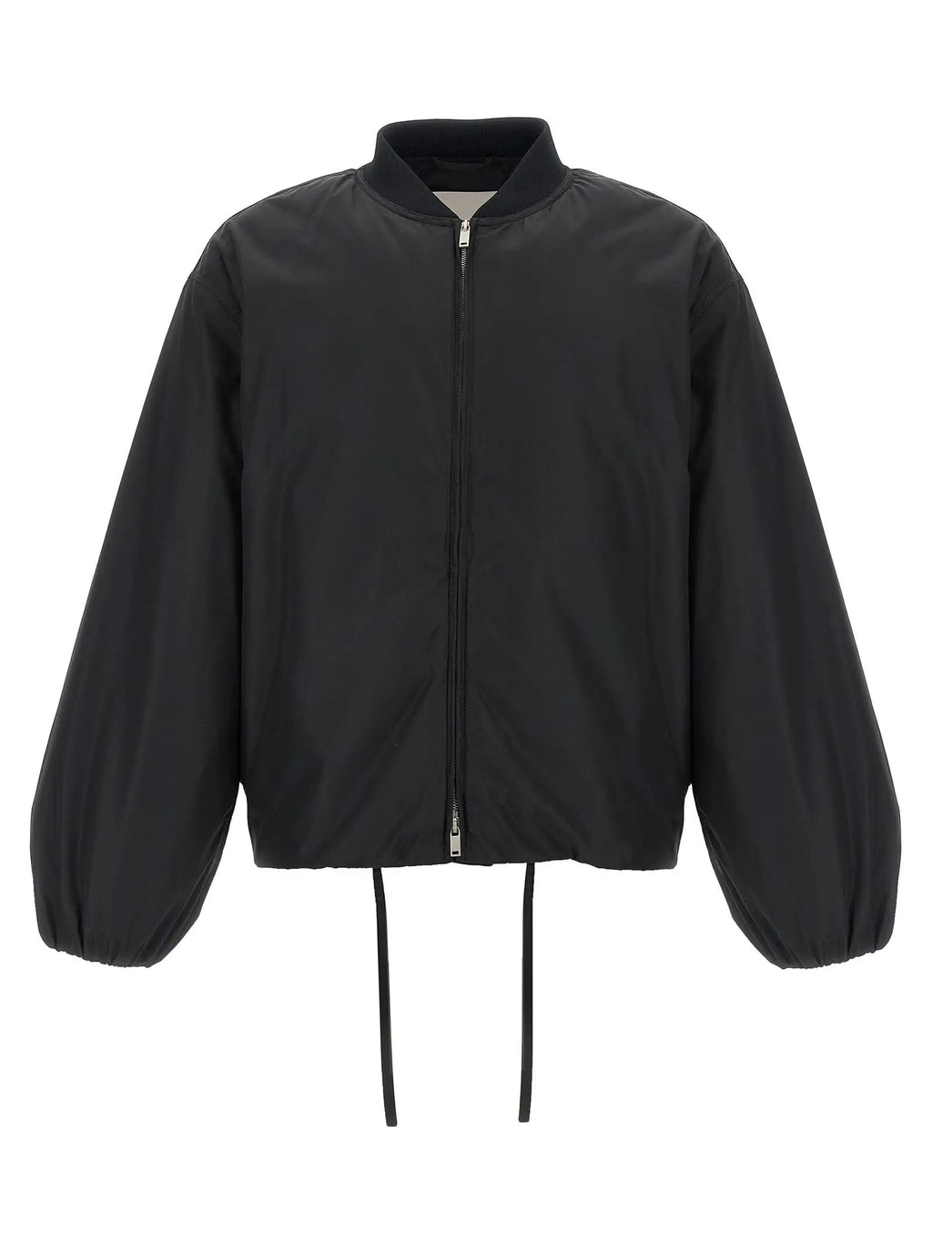 Jil Sander Black Polyester Bomber