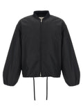 Jil Sander Black Polyester Bomber