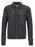 Jil Sander Gray Virgin Wool Cardigan