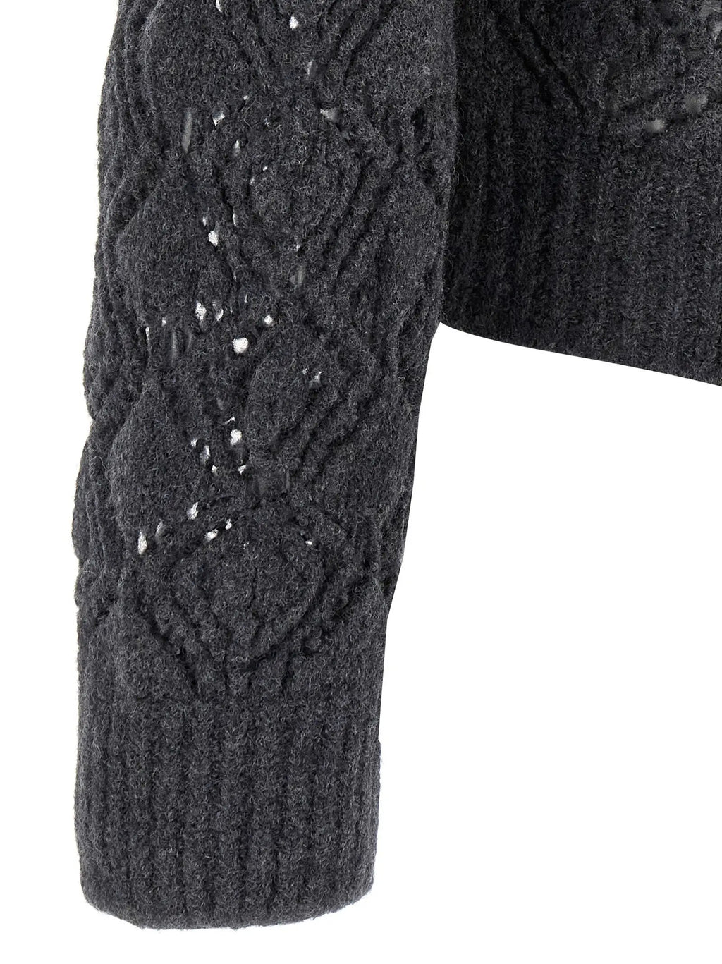 Jil Sander Gray Virgin Wool Cardigan