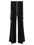 Rick Owens Black Wool Cargo Pants