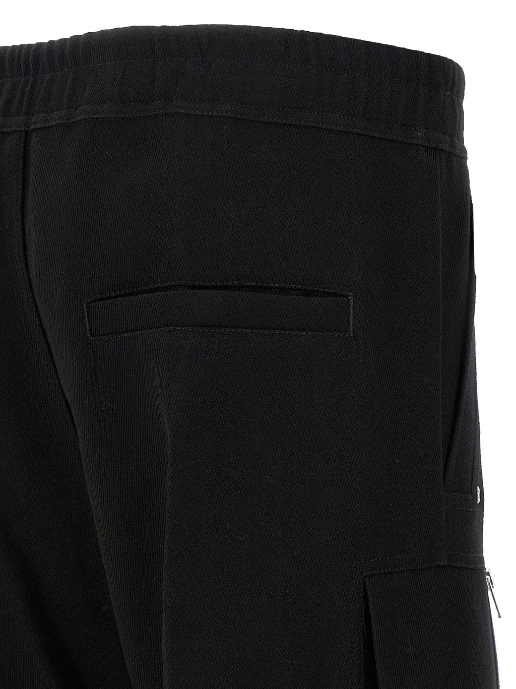 Rick Owens Black Wool Cargo Pants