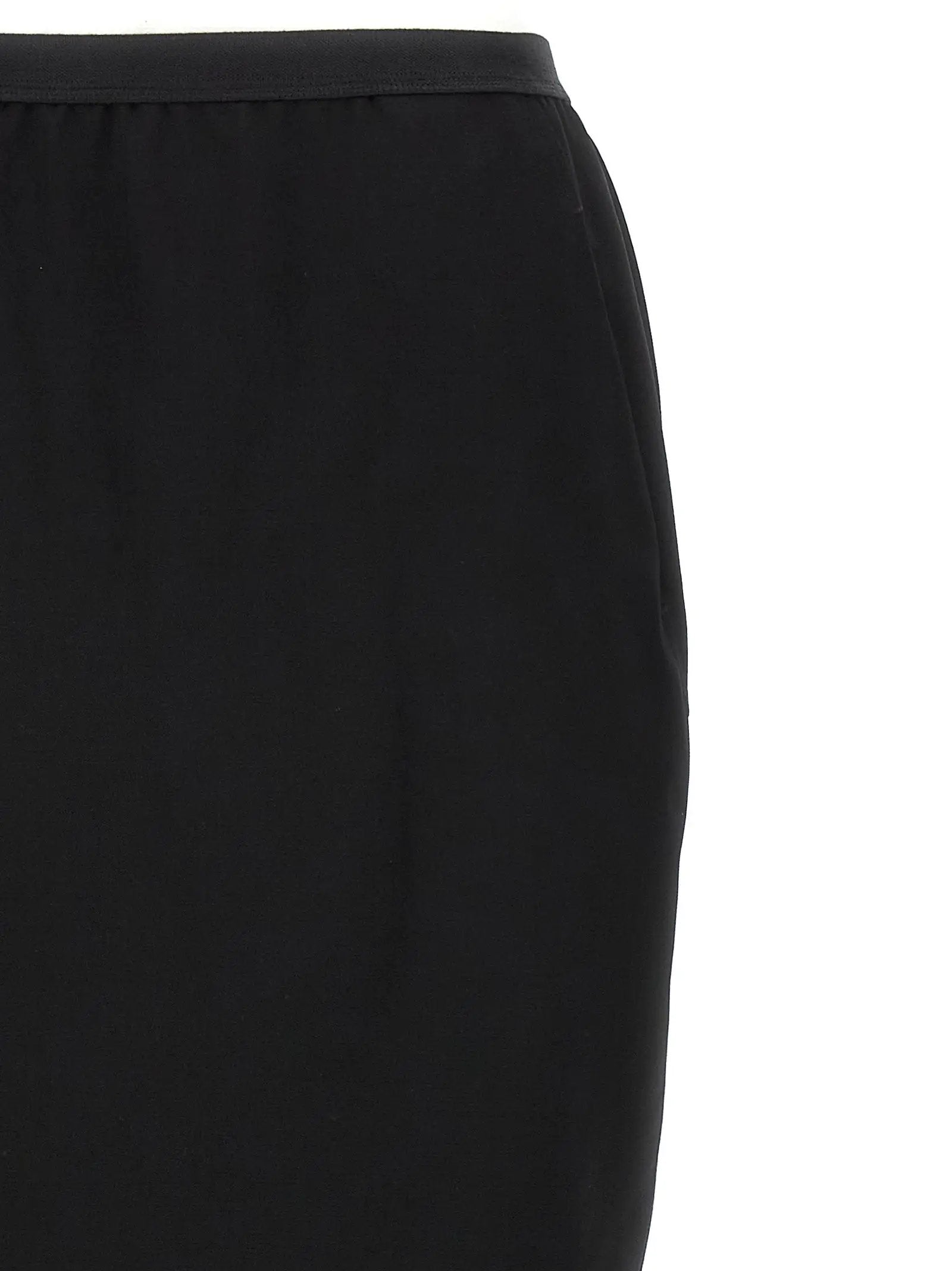 Rick Owens Black Wool Mini Skirt