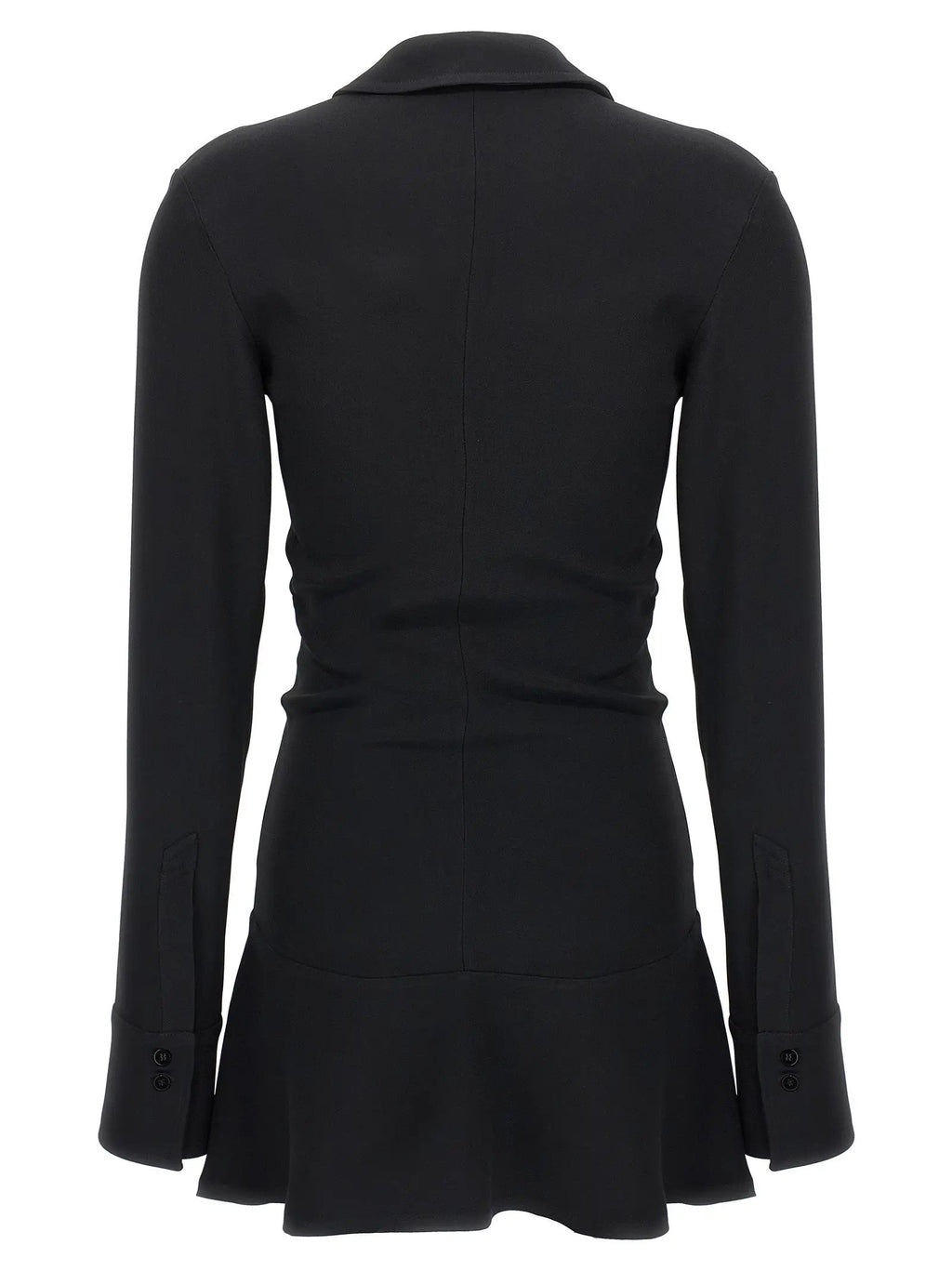 The Attico Black Marabou Short Dress