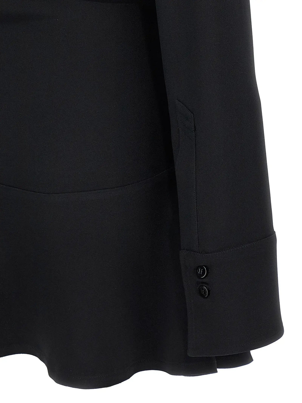 The Attico Black Marabou Short Dress