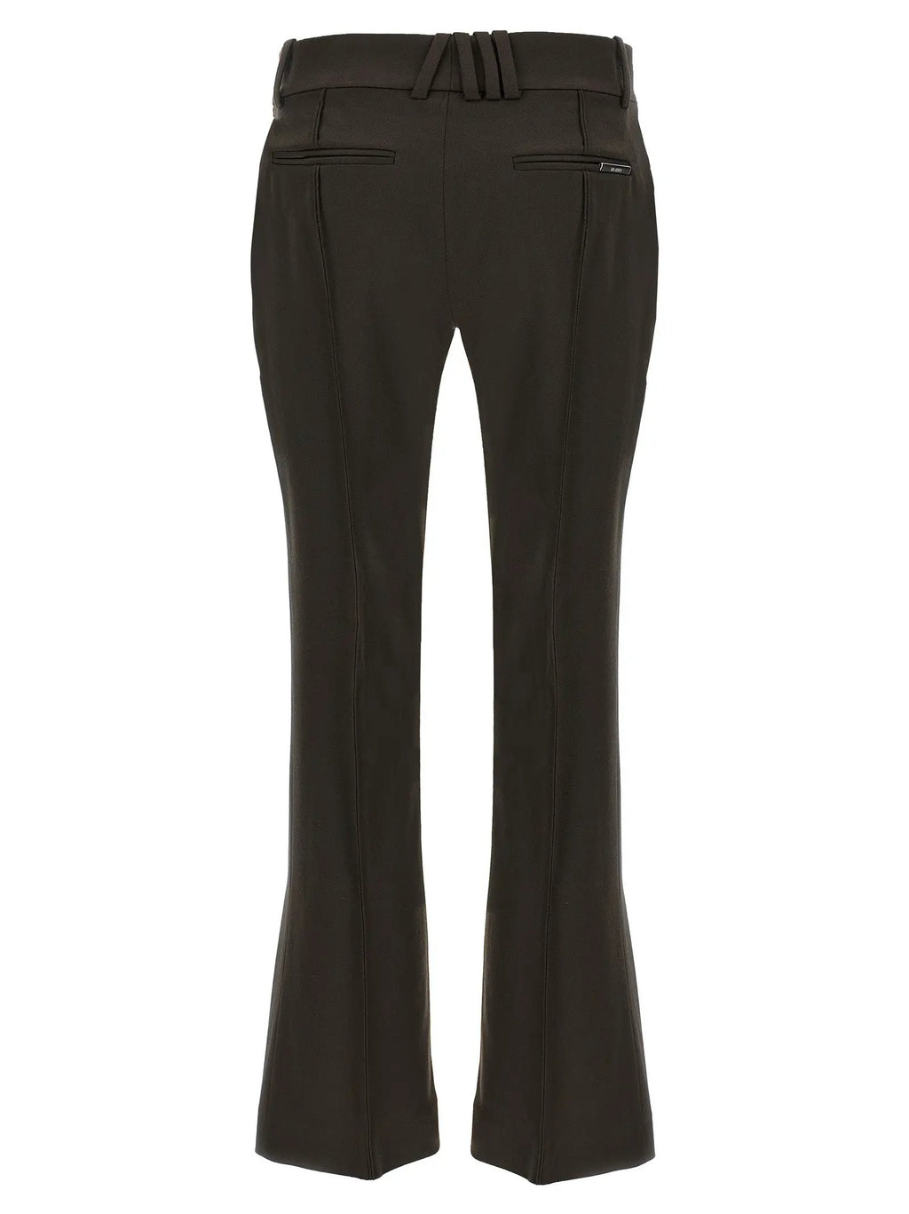 The Attico Brown Virgin Wool Flared Pants