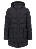 Herno Black Polyamide Coat