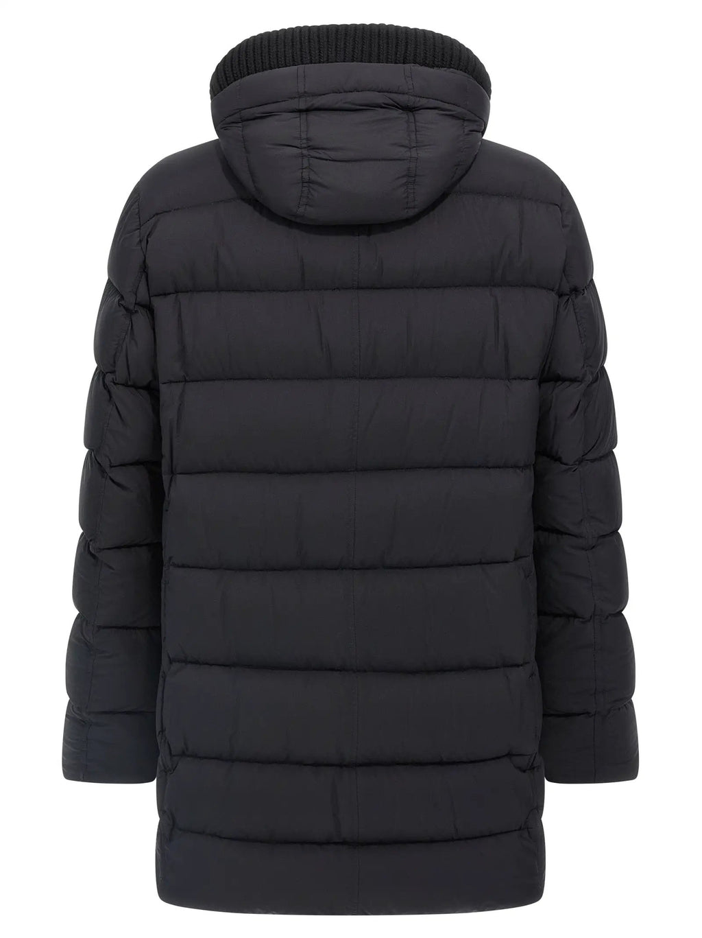 Herno Black Polyamide Coat