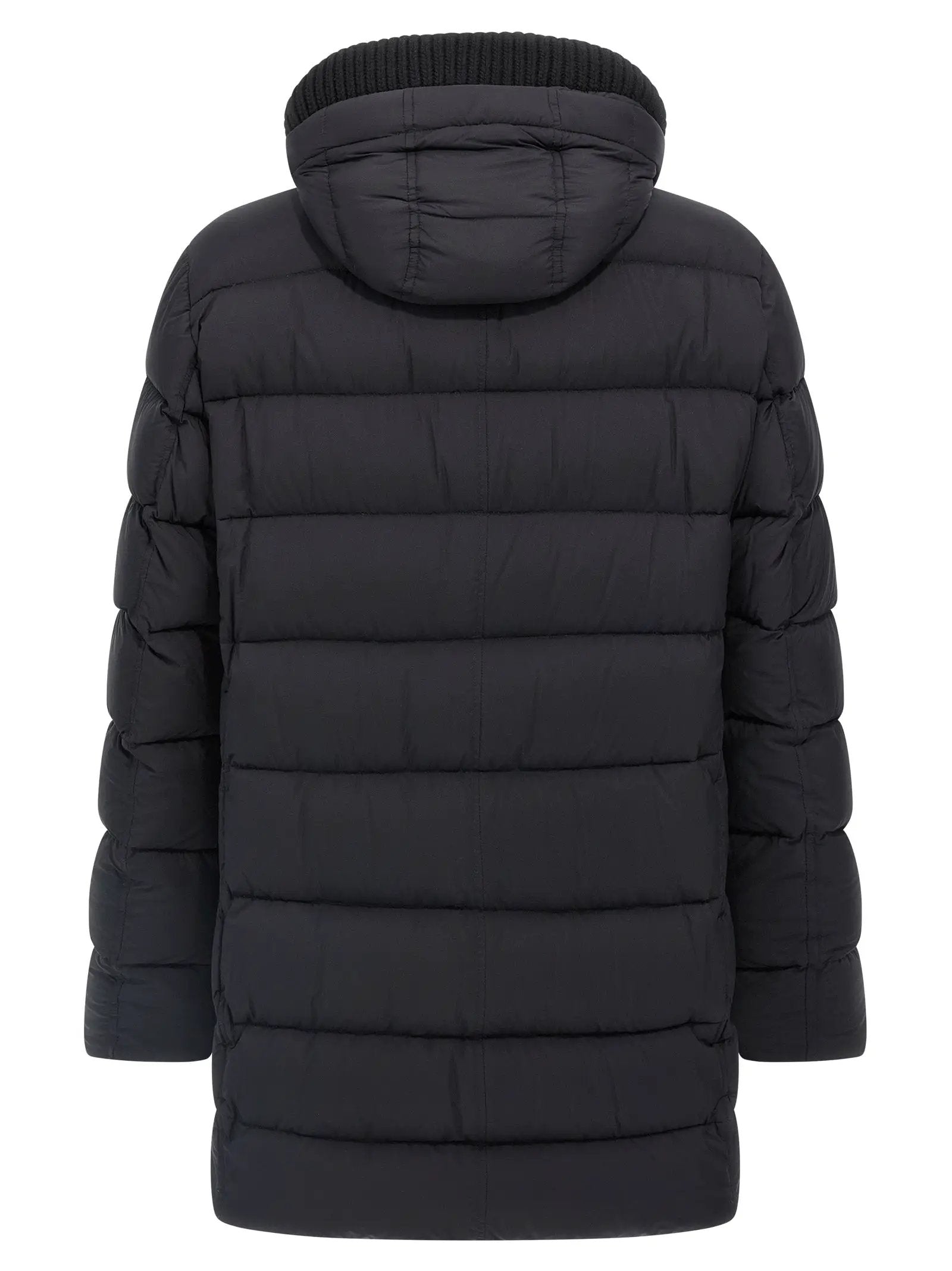 Herno Black Polyamide Coat