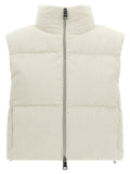 Herno White Viscose Sleeveless Jacket