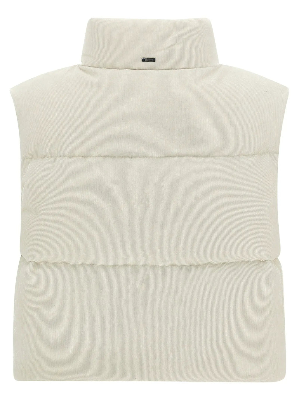 Herno White Viscose Sleeveless Jacket