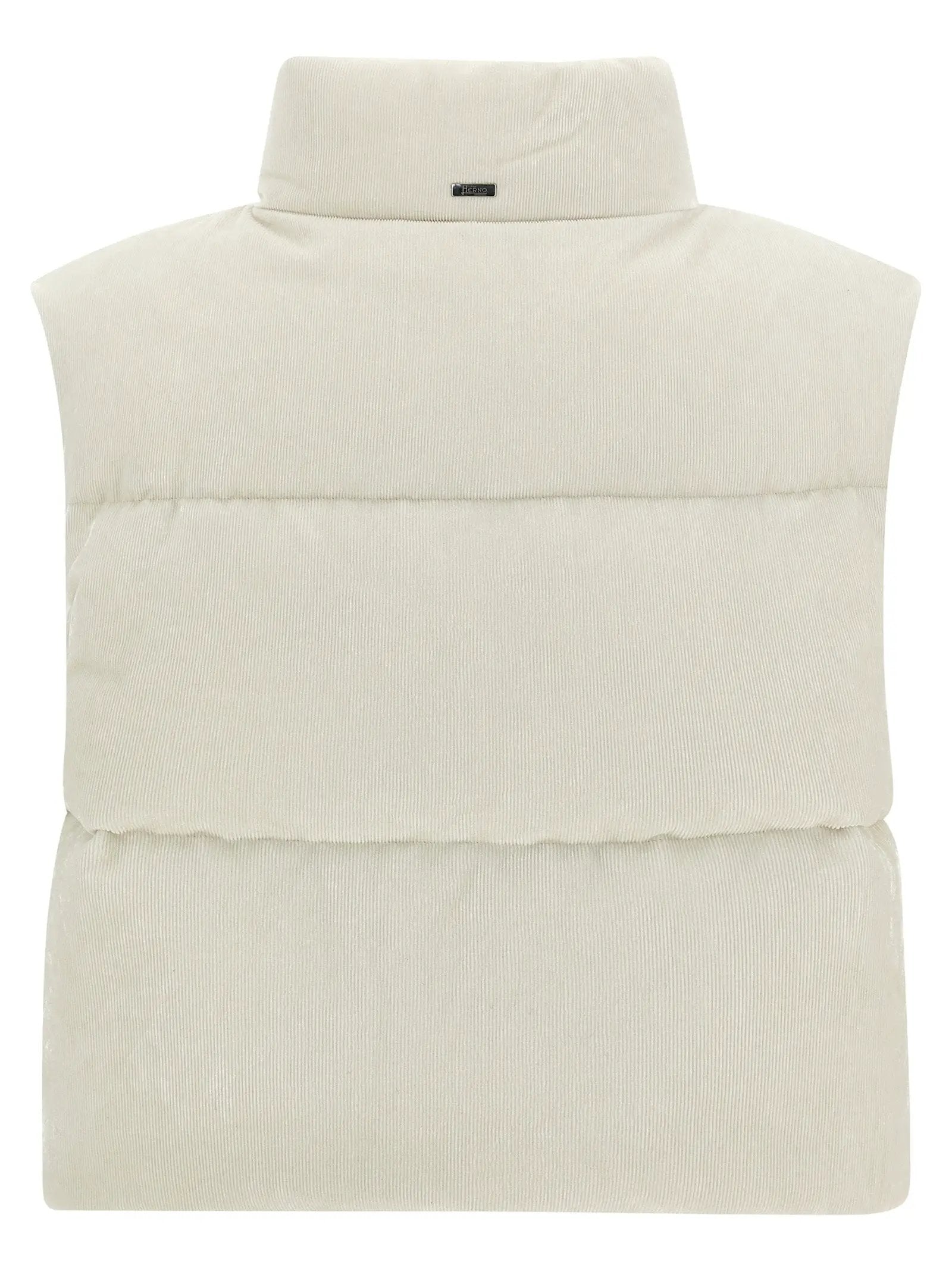 Herno White Viscose Sleeveless Jacket