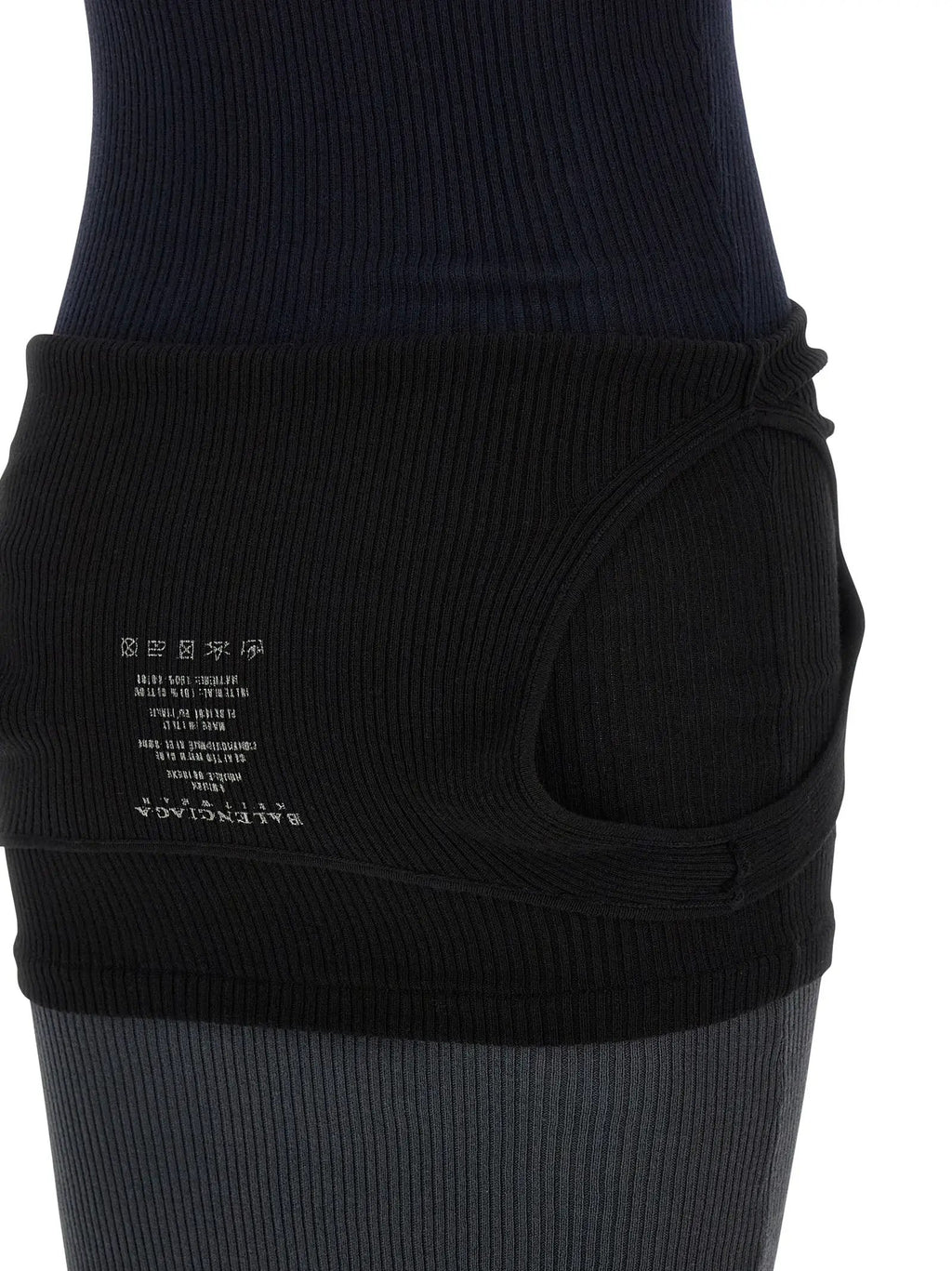 Balenciaga Black Cotton Long Dress