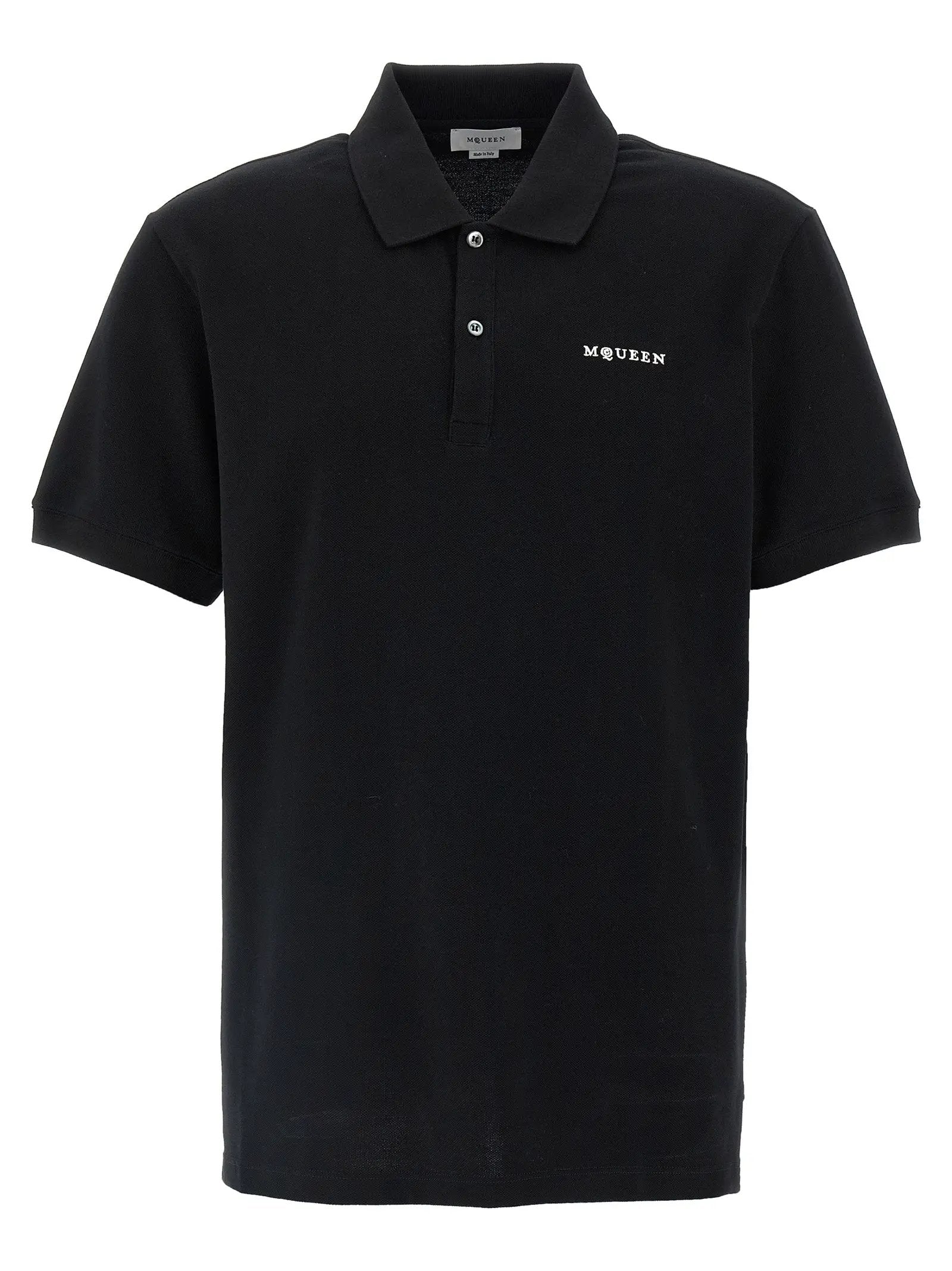Alexander McQueen Bicolor Cotton Polo Shirt