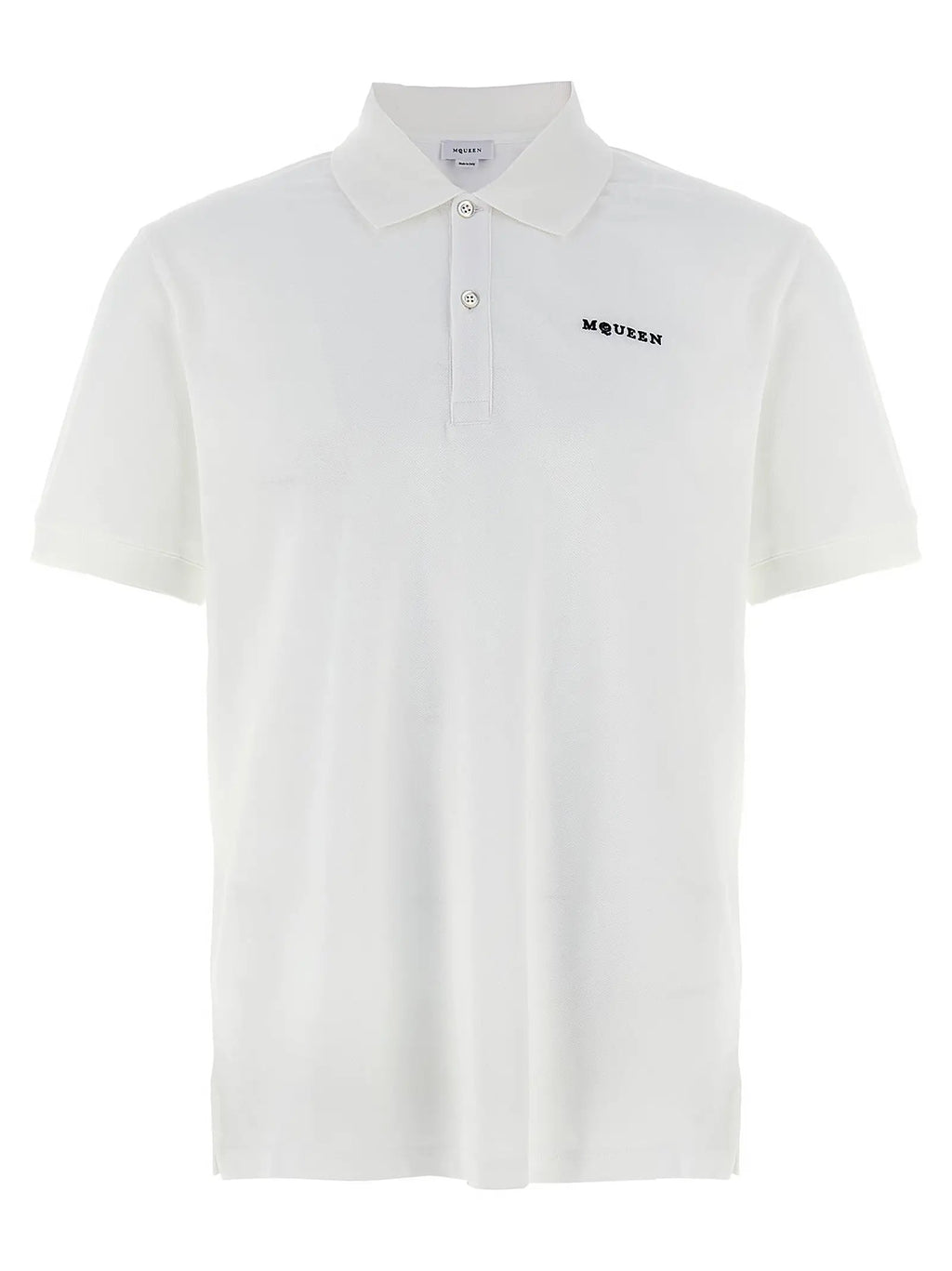 Alexander McQueen Bicolor Cotton Polo Shirt