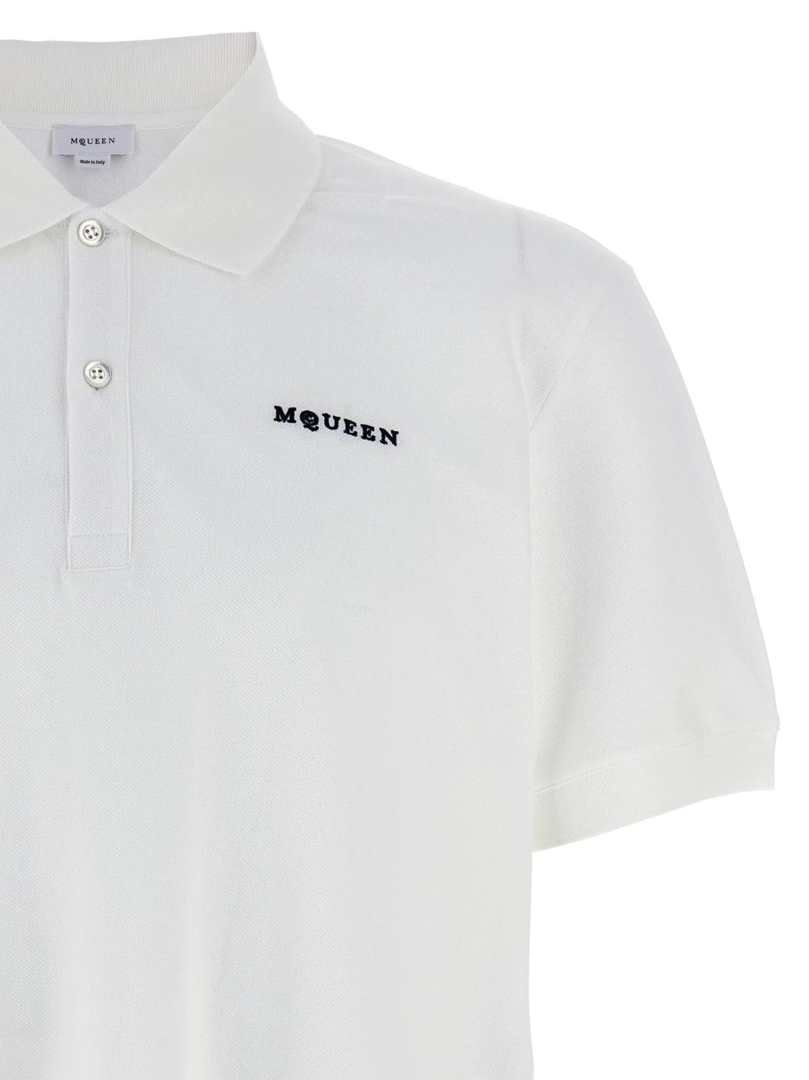 Alexander McQueen Bicolor Cotton Polo Shirt