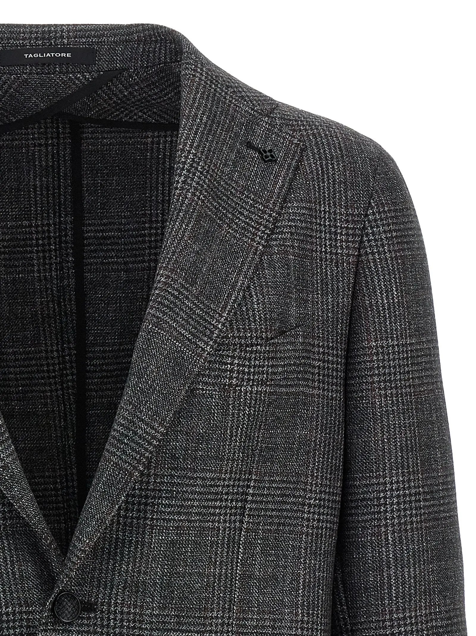 Tagliatore Gray Virgin Wool Blazer