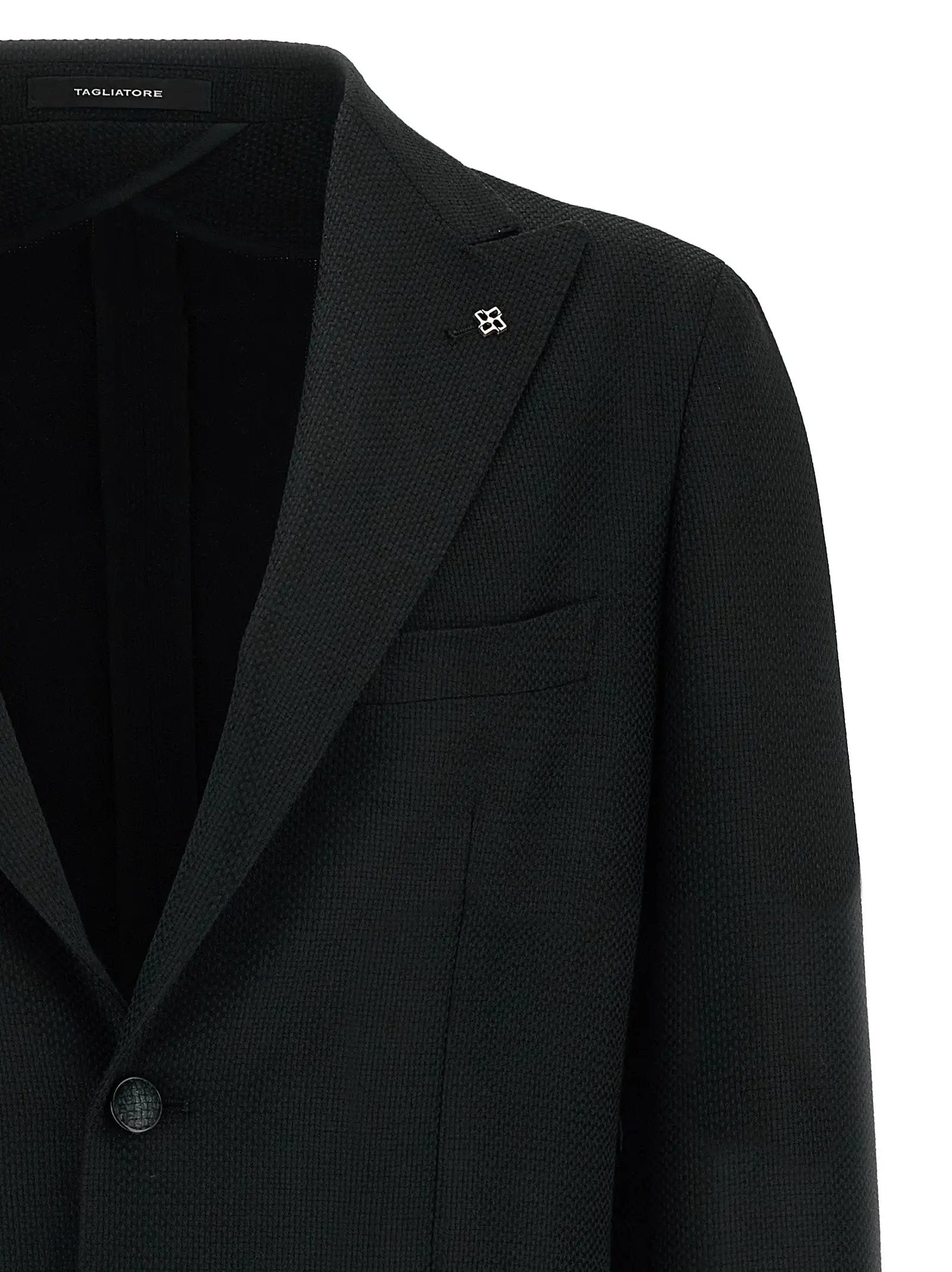 Blazer Tagliatore en laine vierge noire