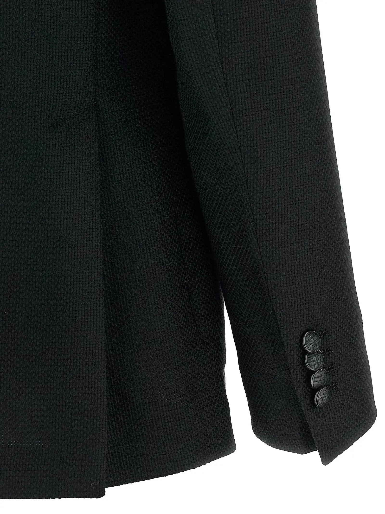Blazer Tagliatore en laine vierge noire