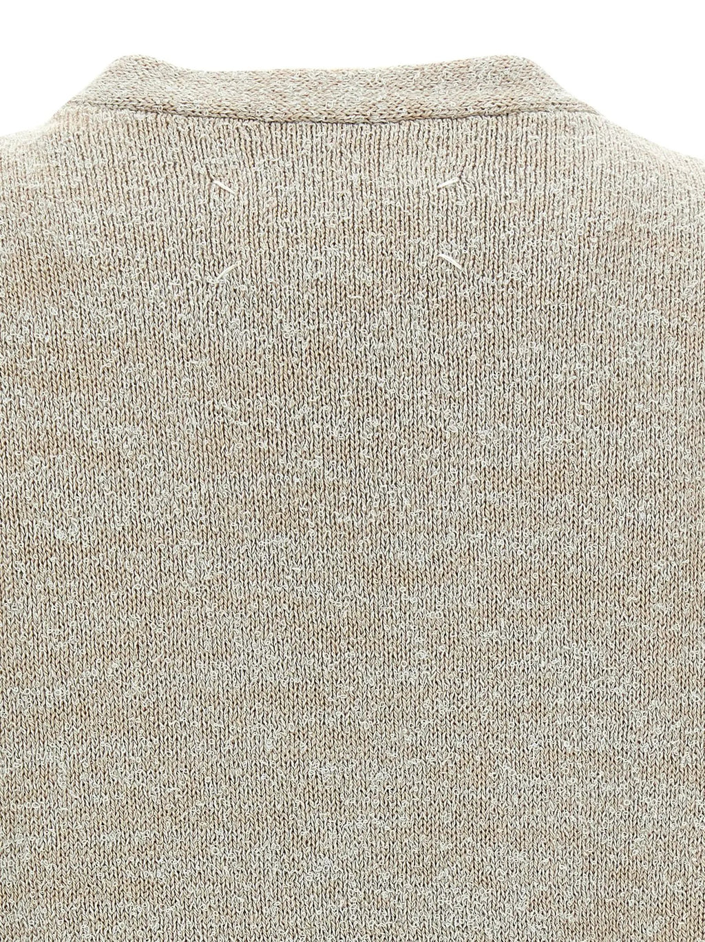 Maison Margiela Beige Cotton Sleeveles Sweater