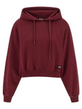 ROTATE BIRGER CHRISTENSEN Bordeaux Cotton Hoodie