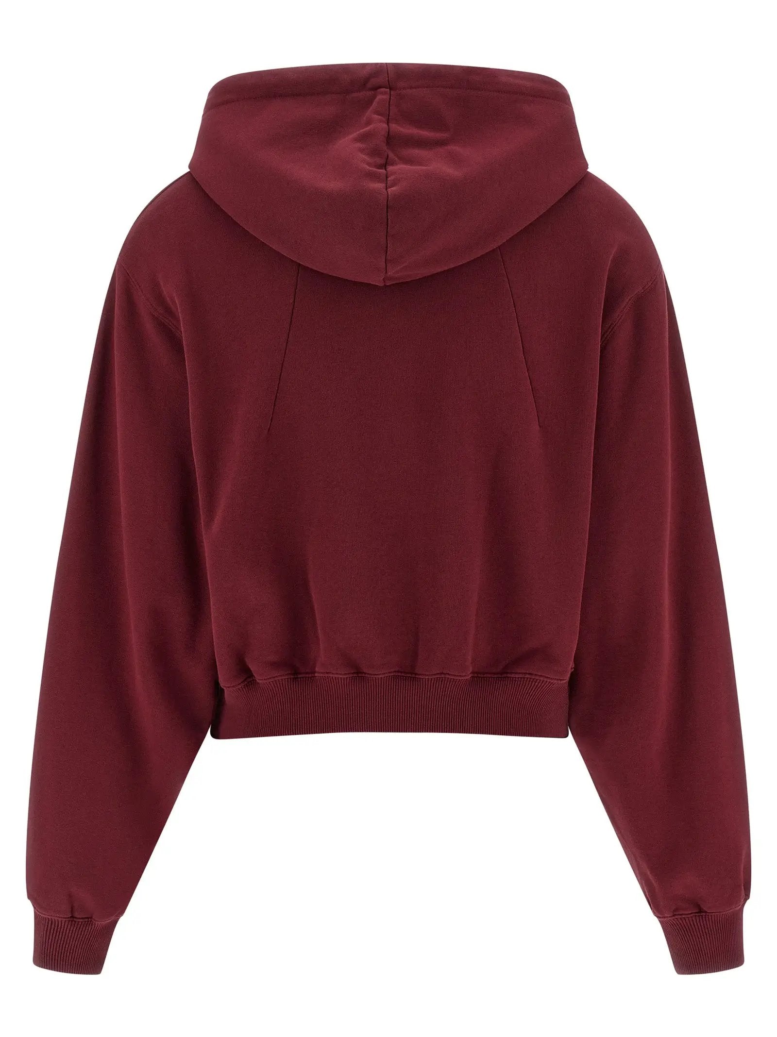 ROTATE BIRGER CHRISTENSEN Bordeaux Cotton Hoodie
