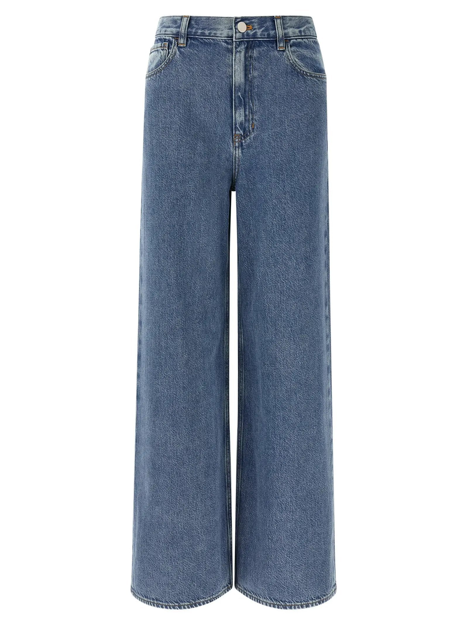 Theory Blue Cotton High-Waisted Jean