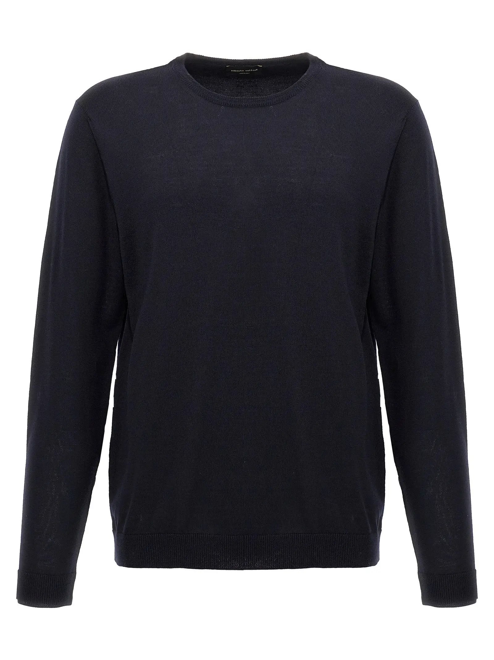 Roberto Collina Blue Merino Wool Cardigan